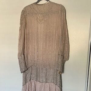 Vintage Silk and Beaded Cocktail Dress